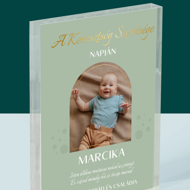 Fotó És Felirat: A Keresztség Szentsége - Akrilüveg