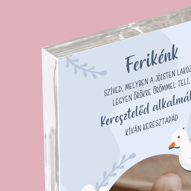 Fotó És Felirat: Keresztelőd Alkalmából Kívánságok - Akrilüveg