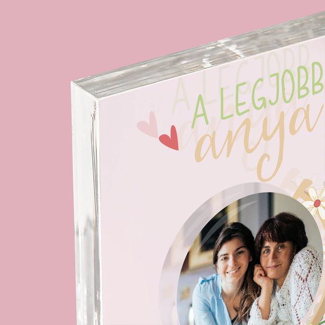 Fotó És Felirat: A Legjobb Anya Világ - Akrilüveg