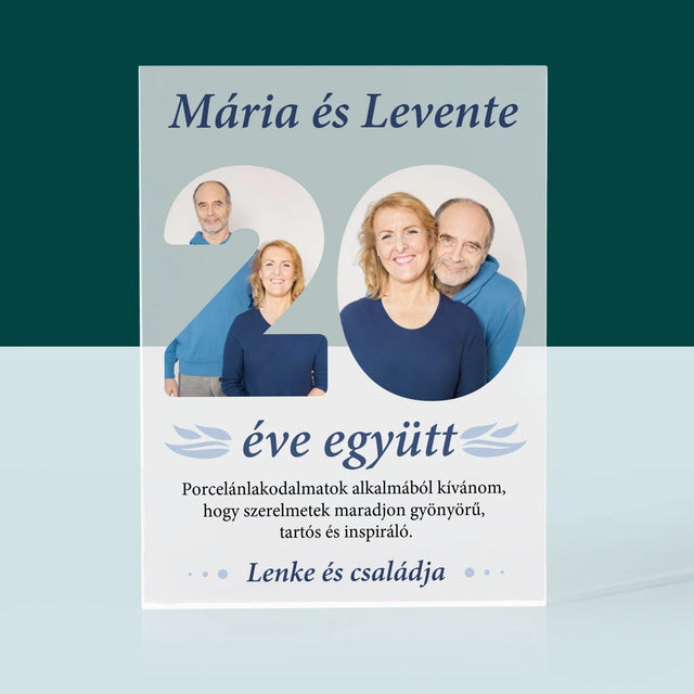 Szó Fotókból: 20 Éve Együtt - Akrilüveg