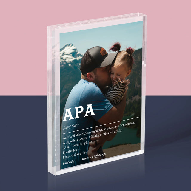 Fotó És Felirat: Apa Definíciója - Akrilüveg