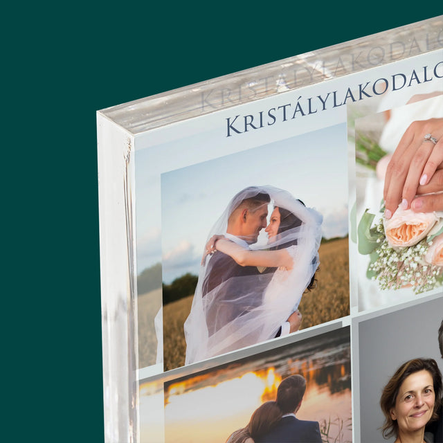 Fotókollázs: 15 Éve Együtt - Akrilüveg