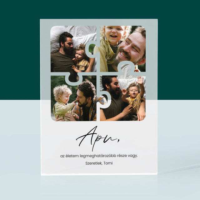 Fotókollázs: Apunak - Akrilüveg