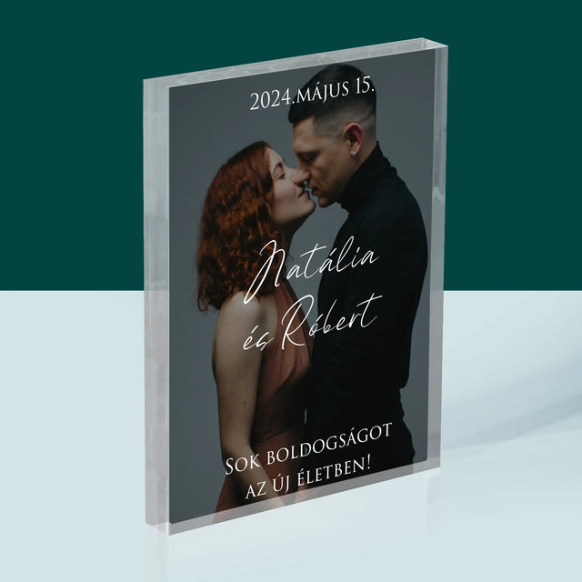 Fotó És Felirat: Esküvői Fotó Jókívánságok - Akrilüveg