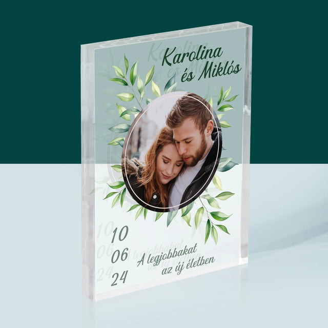 Fotó És Felirat: Esküvői Címkék - Akrilüveg