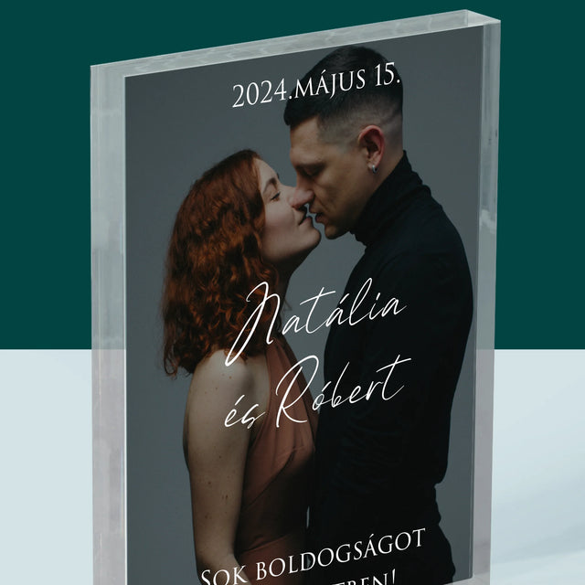 Fotó És Felirat: Esküvői Fotó Jókívánságok - Akrilüveg