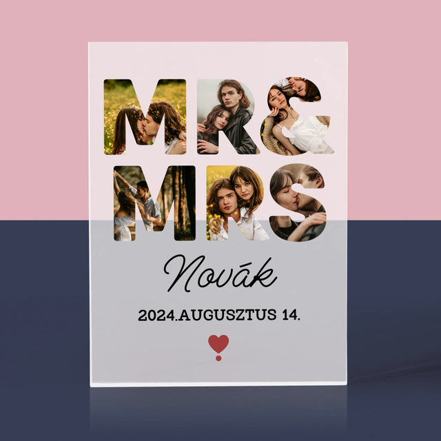 Szó Fotókból: Mr&Mrs - Akrilüveg