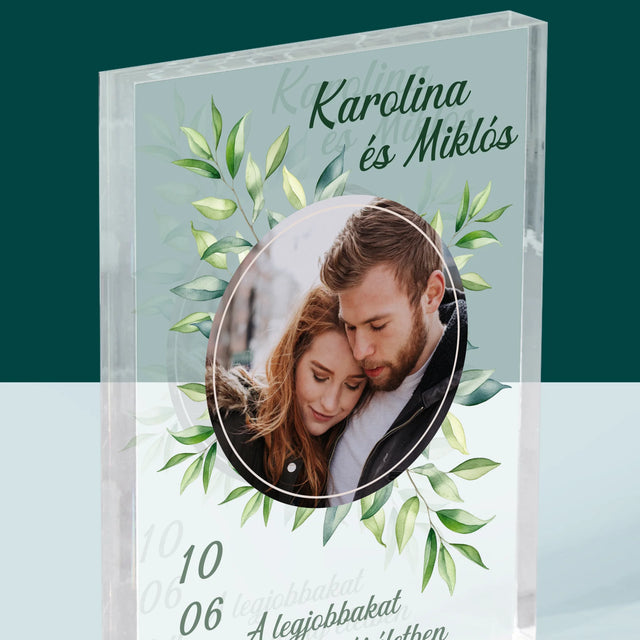 Fotó És Felirat: Esküvői Címkék - Akrilüveg