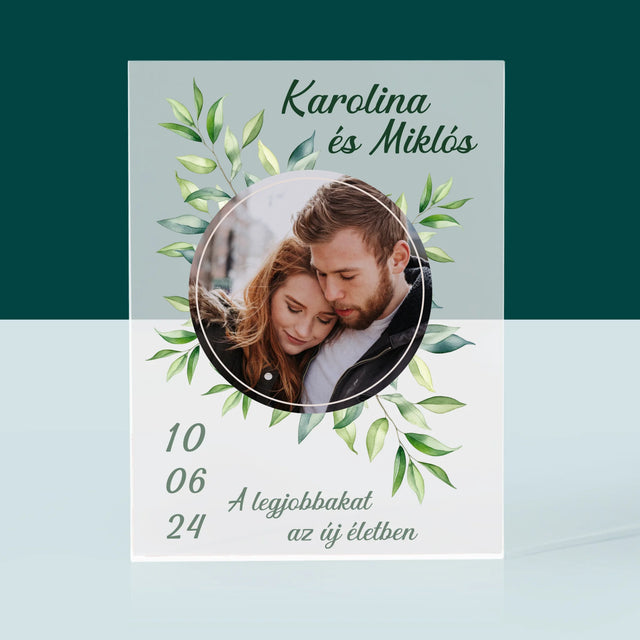 Fotó És Felirat: Esküvői Címkék - Akrilüveg