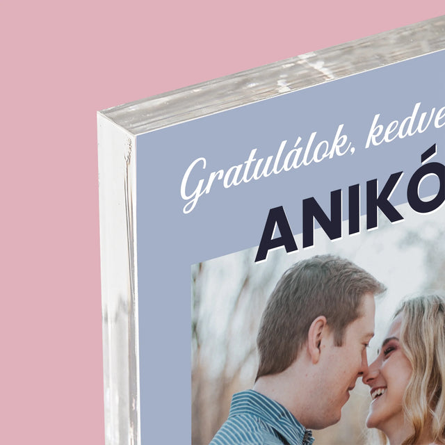 Fotó És Felirat: Házassági Jókívánságok - Akrilüveg