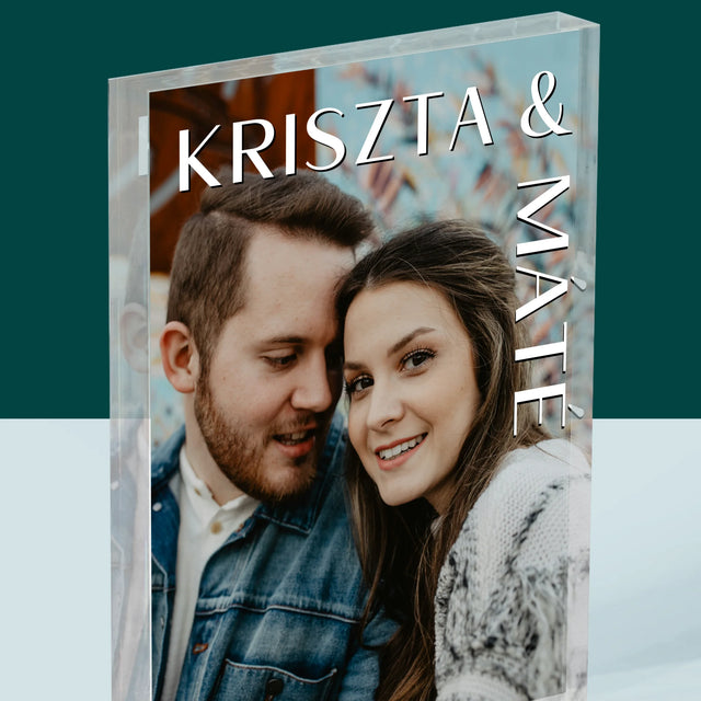 Fotó És Felirat: Keresztnevek Esküvő - Akrilüveg