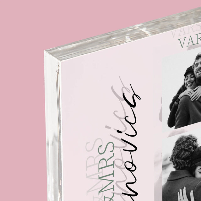 Fotókollázs: Mr&Mrs Esküvői - Akrilüveg