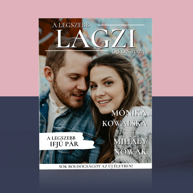 Újság Címlap: A Legszebb Lagzi - Akrilüveg