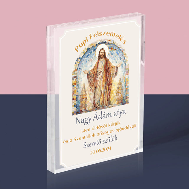Név És Aláírás: Papi Felszentelés - Akrilüveg