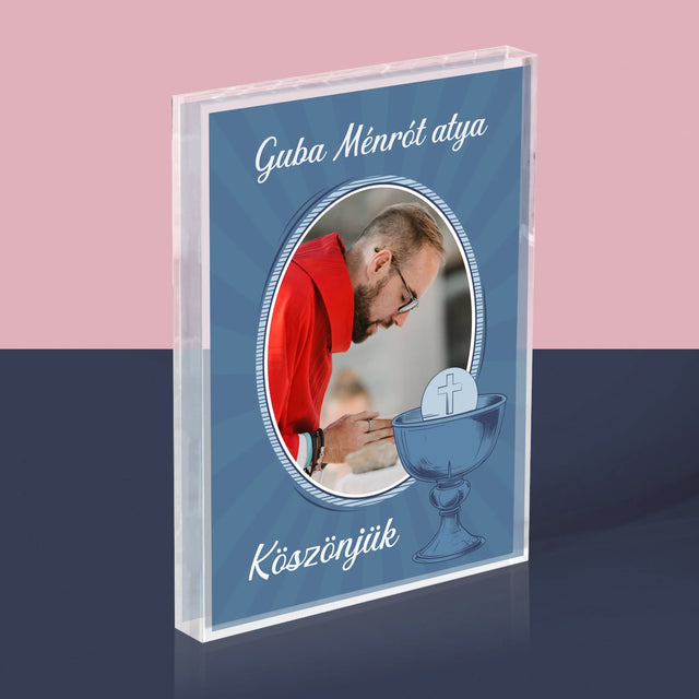 Név És Aláírás: Pap Köszönjük - Akrilüveg