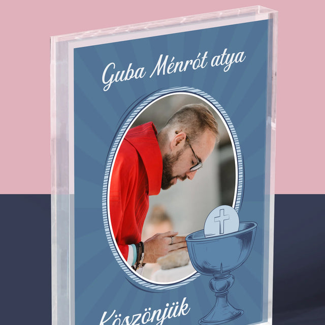 Név És Aláírás: Pap Köszönjük - Akrilüveg