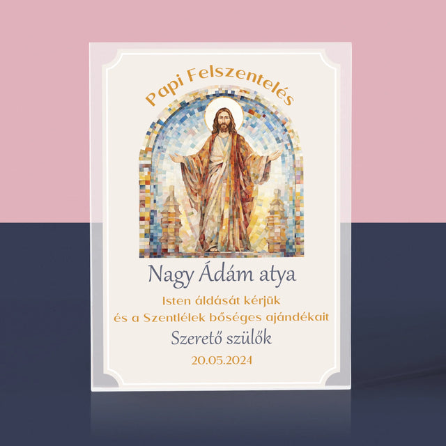 Név És Aláírás: Papi Felszentelés - Akrilüveg