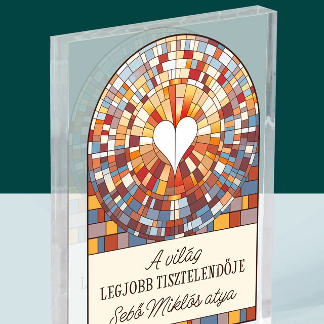 Név És Aláírás: A Világ Legjobb Tisztelendője - Akrilüveg