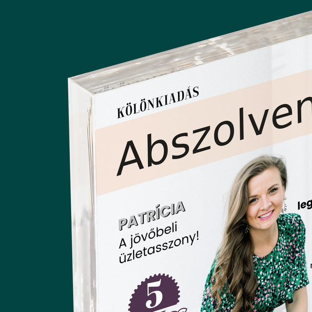 Újság Címlap: Abszolvens - Akrilüveg