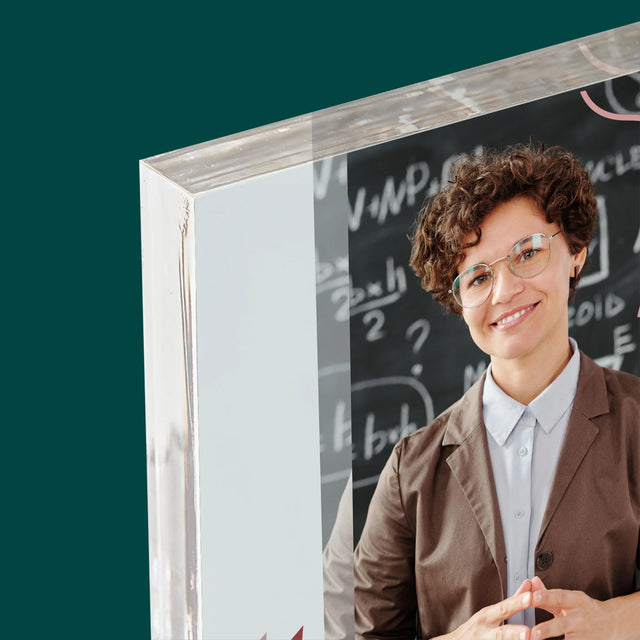 Fotó És Felirat: A Legjobb Tanárnő A Világon - Akrilüveg