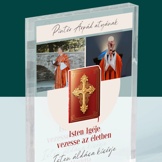 Fotókollázs: Isten Szava - Akrilüveg