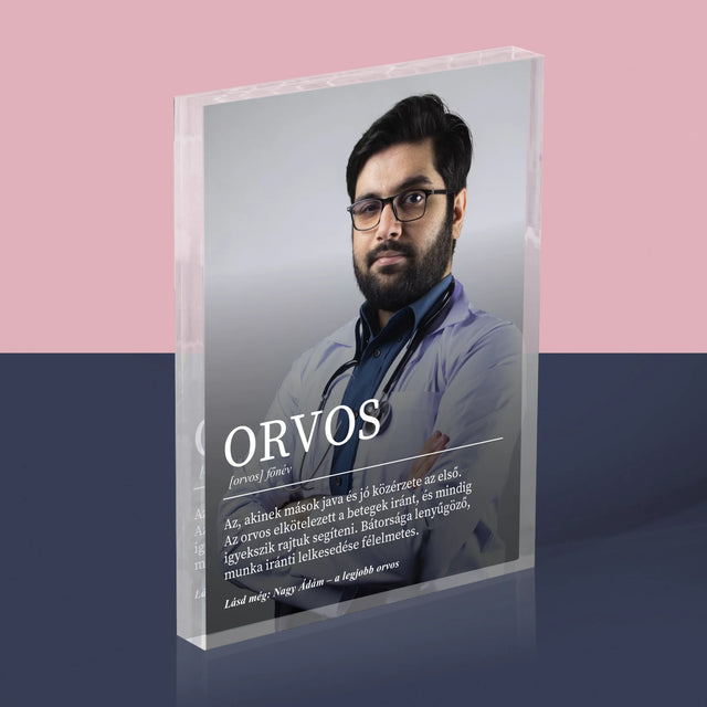 Fotó És Felirat: Orvos Definíciója - Akrilüveg