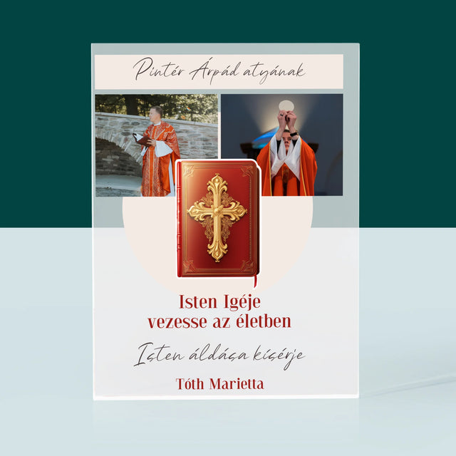 Fotókollázs: Isten Szava - Akrilüveg