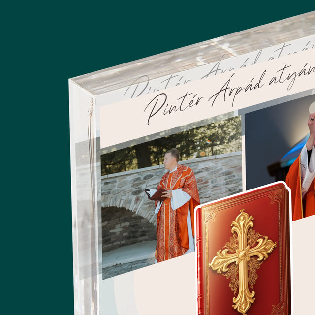 Fotókollázs: Isten Szava - Akrilüveg