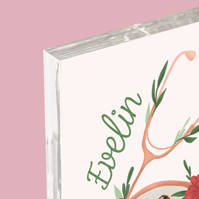 Fotó És Felirat: Sztetoszkóp Virágok - Akrilüveg