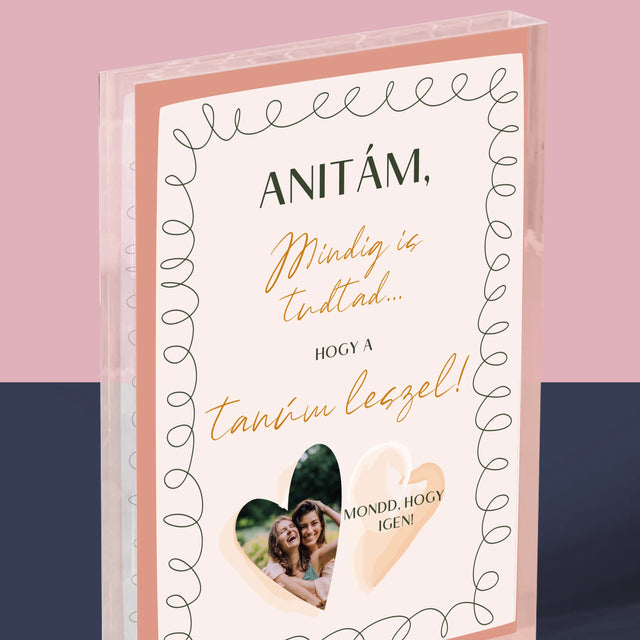 Fotó És Felirat: Mindig Is Tudtad - Akrilüveg