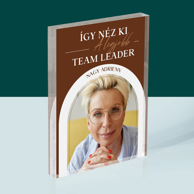 Fotó És Felirat: A Legjobb Csoportvezető - Akrilüveg