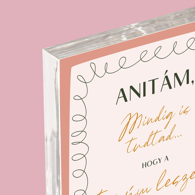 Fotó És Felirat: Mindig Is Tudtad - Akrilüveg