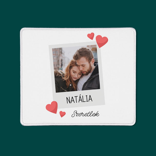Fotó És Felirat: Szeretlek Fénykép - Egéralátét