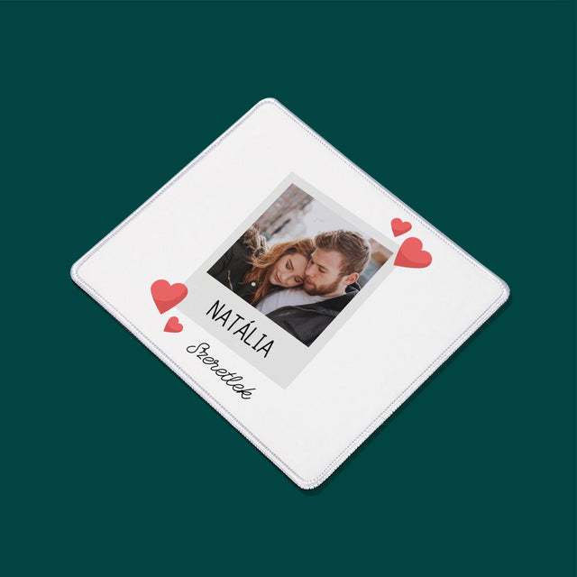 Fotó És Felirat: Szeretlek Fénykép - Egéralátét