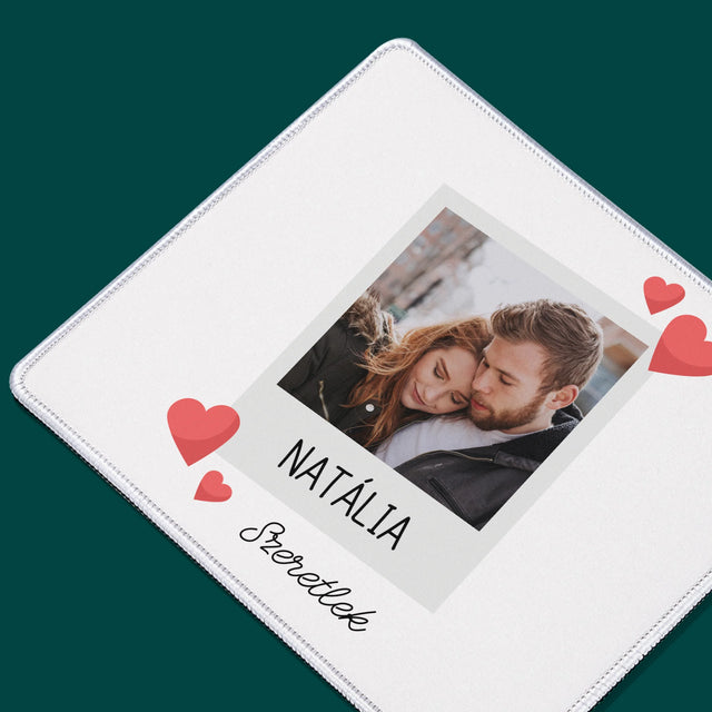 Fotó És Felirat: Szeretlek Fénykép - Egéralátét