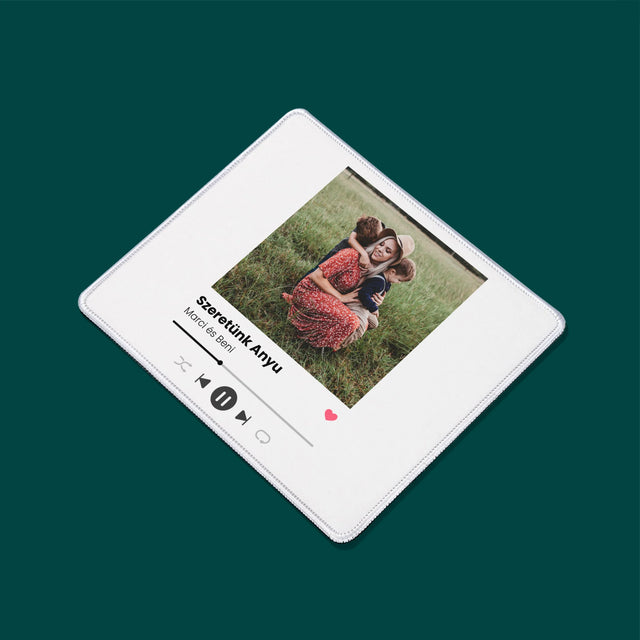 Fotó És Felirat: Szeretünk Anyu - Egéralátét