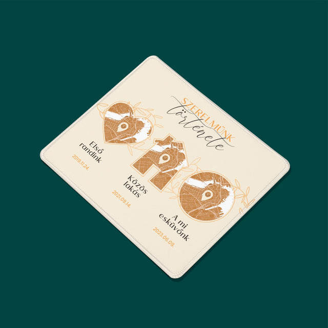 Városi Térkép: Szerelmünk Története - Egéralátét