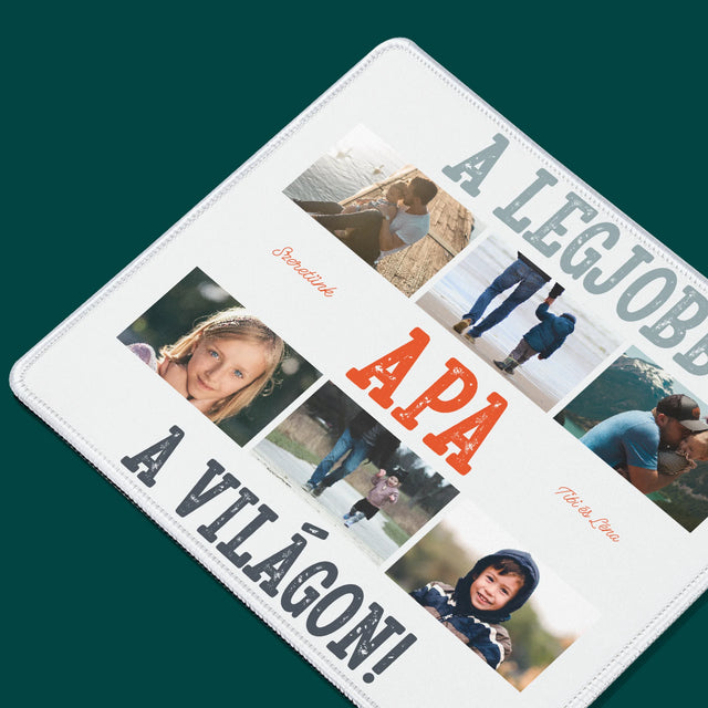 Fotókollázs: A Legjobb Apa A Világon Fénykép - Egéralátét