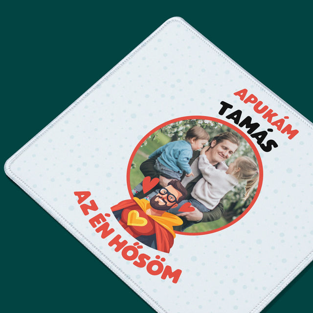 Fotó És Felirat: Apu Az Én Hősöm - Egéralátét