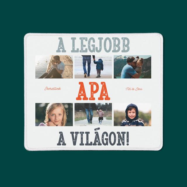 Fotókollázs: A Legjobb Apa A Világon Fénykép - Egéralátét