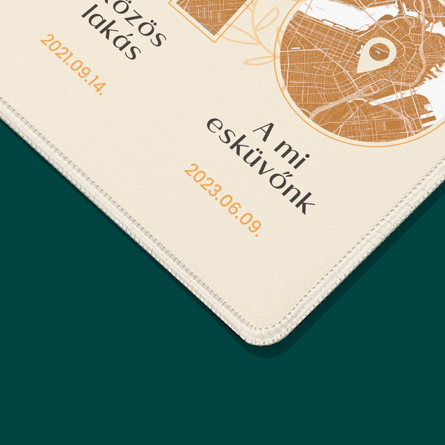 Városi Térkép: Szerelmünk Története - Egéralátét