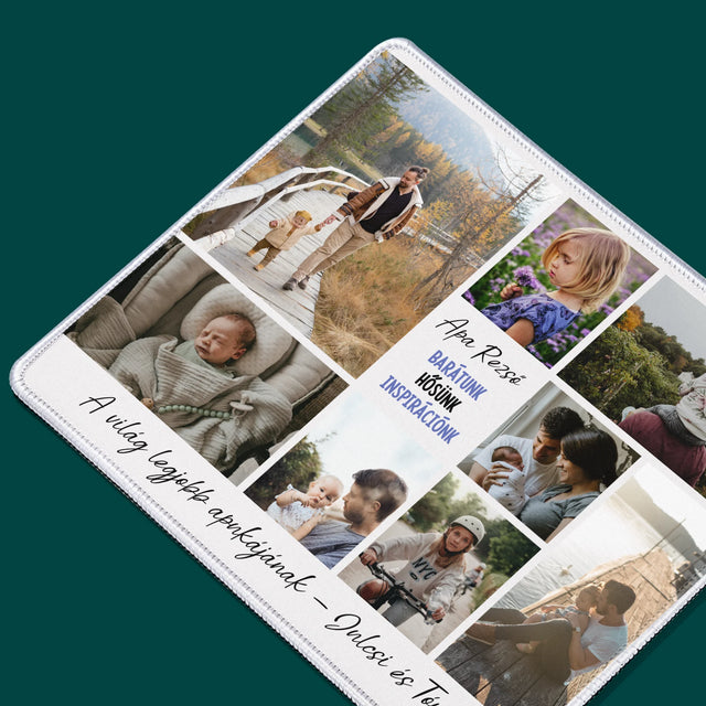 Fotókollázs: Apa Barát - Egéralátét