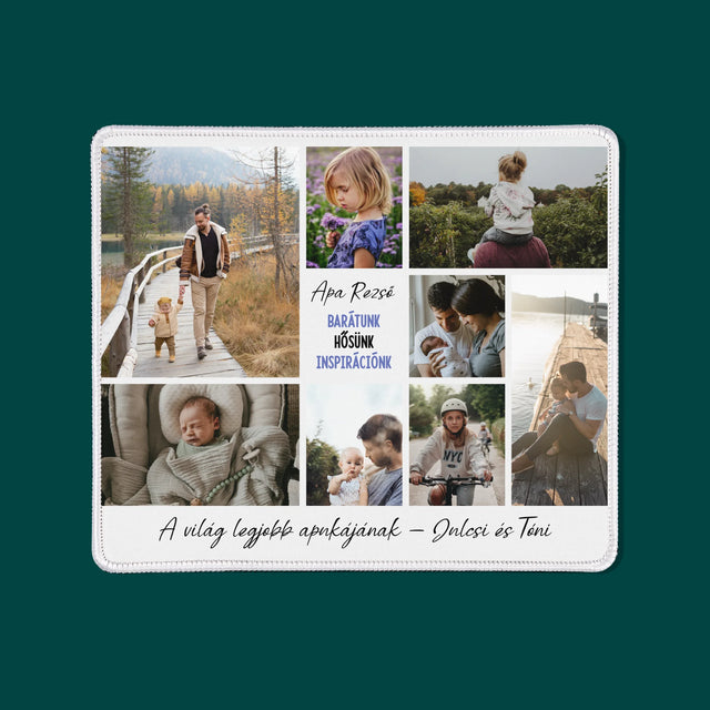 Fotókollázs: Apa Barát - Egéralátét