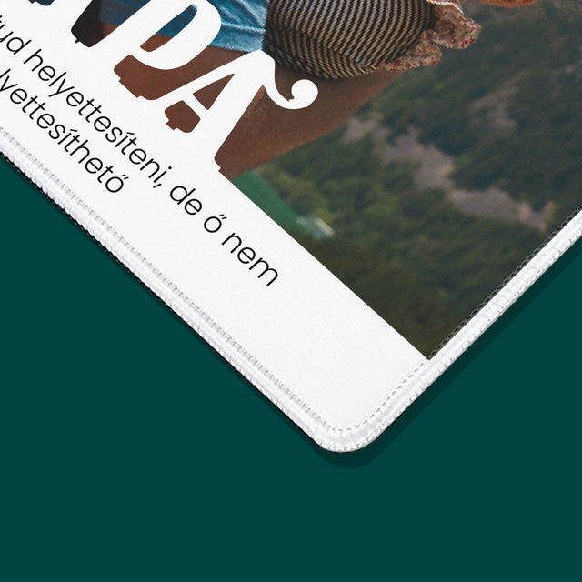 Fotó És Felirat: Pótolhatatlan Apa Dedikálás - Egéralátét