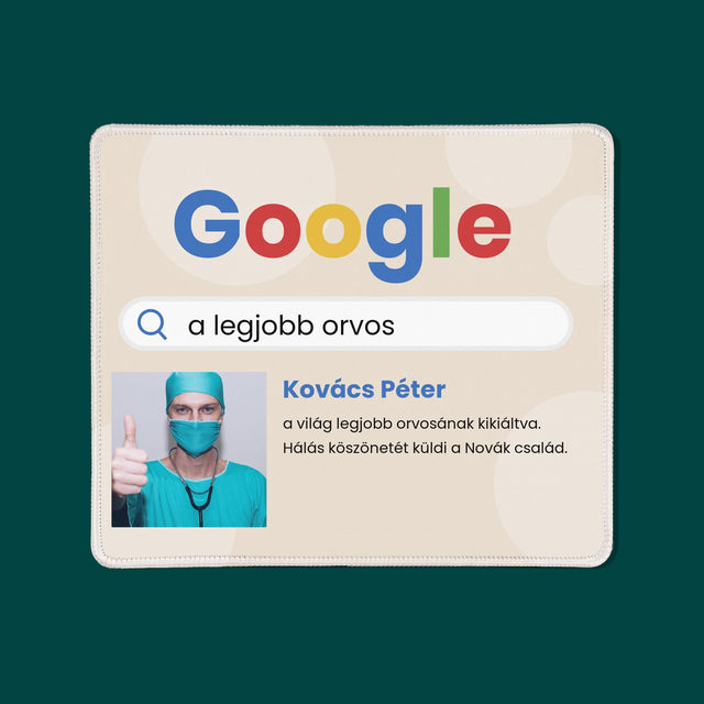 Fotó És Felirat: Google-Találat A Legjobb Orvosra - Egéralátét