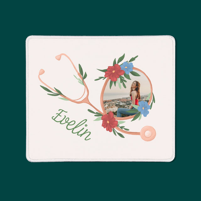 Fotó És Felirat: Sztetoszkóp Virágok - Egéralátét