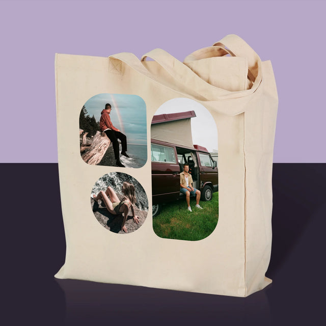 Fotókollázs: Formák - Vászontáska