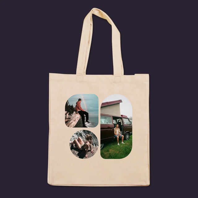 Fotókollázs: Formák - Vászontáska