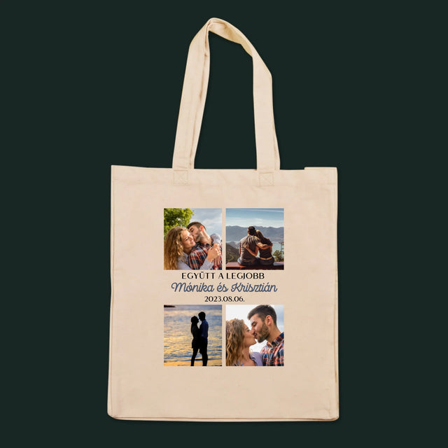Fotókollázs: Együtt A Legjobb - Vászontáska
