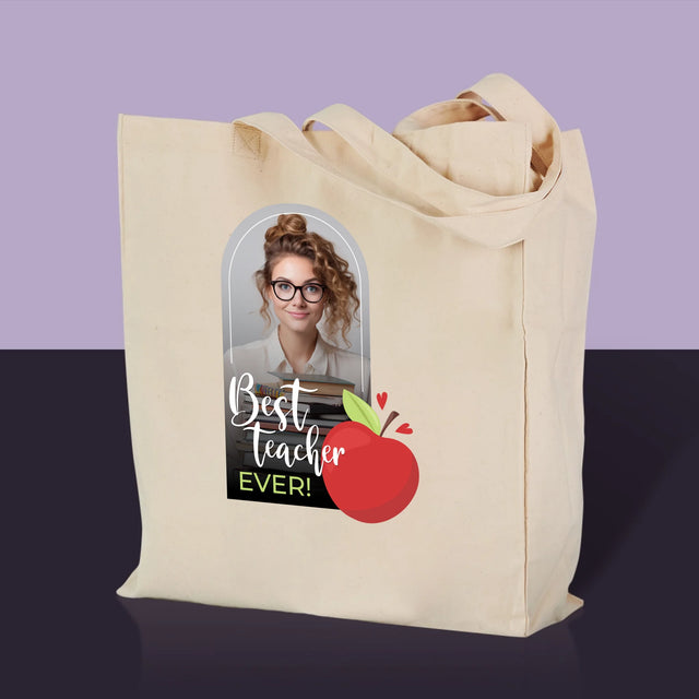 Fotó És Felirat: Best Teacher Ever - Vászontáska